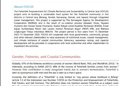 FOCUS – WWF GESI Factsheet layout