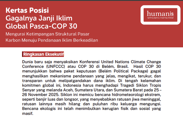 Kertas Posisi COP 30